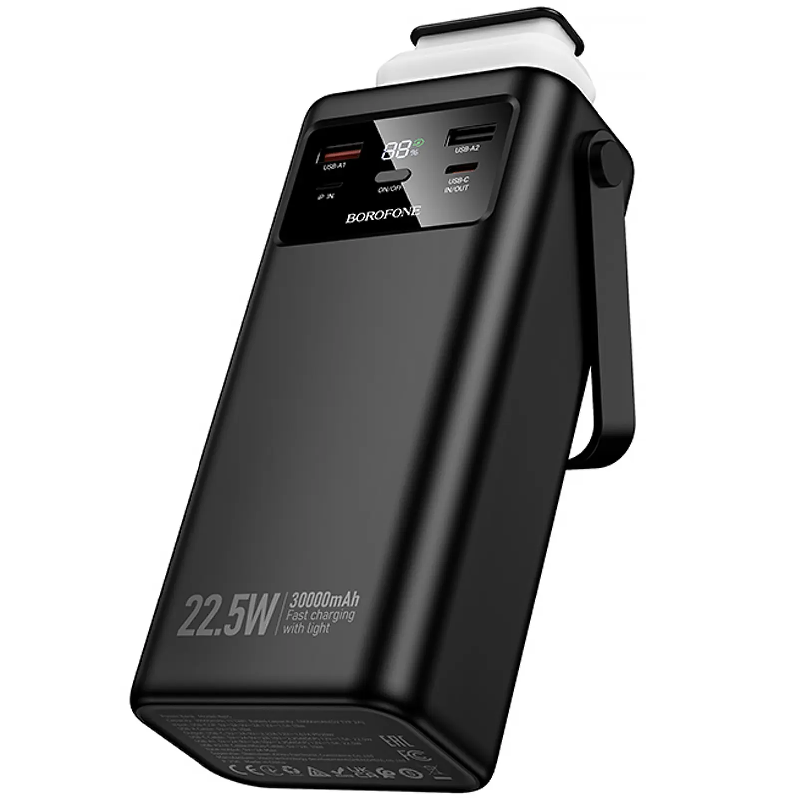 Портативний ЗП Power Bank Borofone BJ65 High 22.5W+PD20W with cable 30000 mAh, Black 6, купити оптом з доставкою
