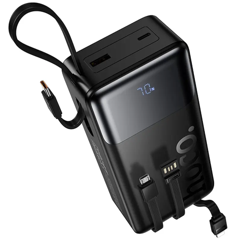 Портативное ЗУ Power Bank Hoco J156B Founder 22.5W+PD20W with four cables 30000 mAh, Black 2, купить оптом с доставкой