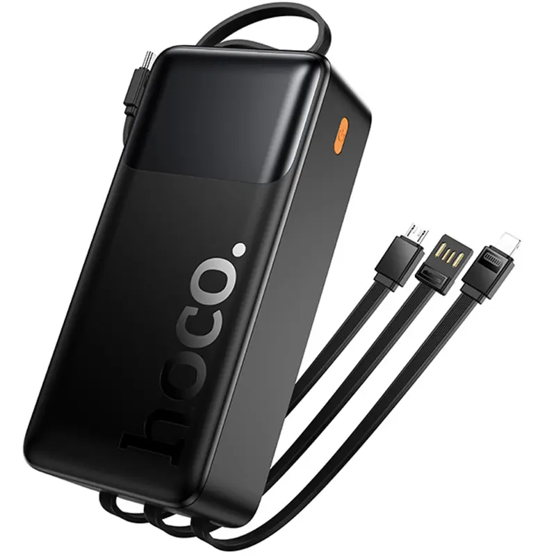 Портативное ЗУ Power Bank Hoco J156B Founder 22.5W+PD20W with four cables 30000 mAh, Black 4, купить оптом с доставкой