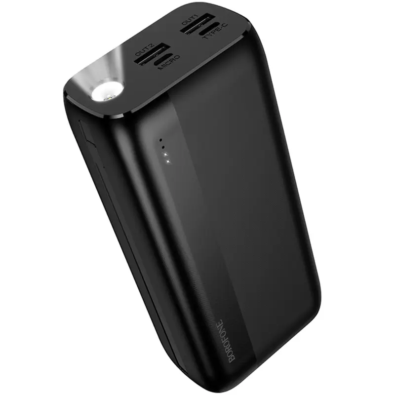 Портативное ЗУ Power Bank Borofone BJ86A Victoria 30000 mAh, Black, купить оптом с доставкой