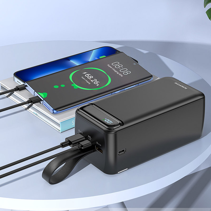 Портативний зарядний пристрій Power Bank BOROFONE BJ14D PD20W+QC3.0 50000 mAh дивитися фото №4