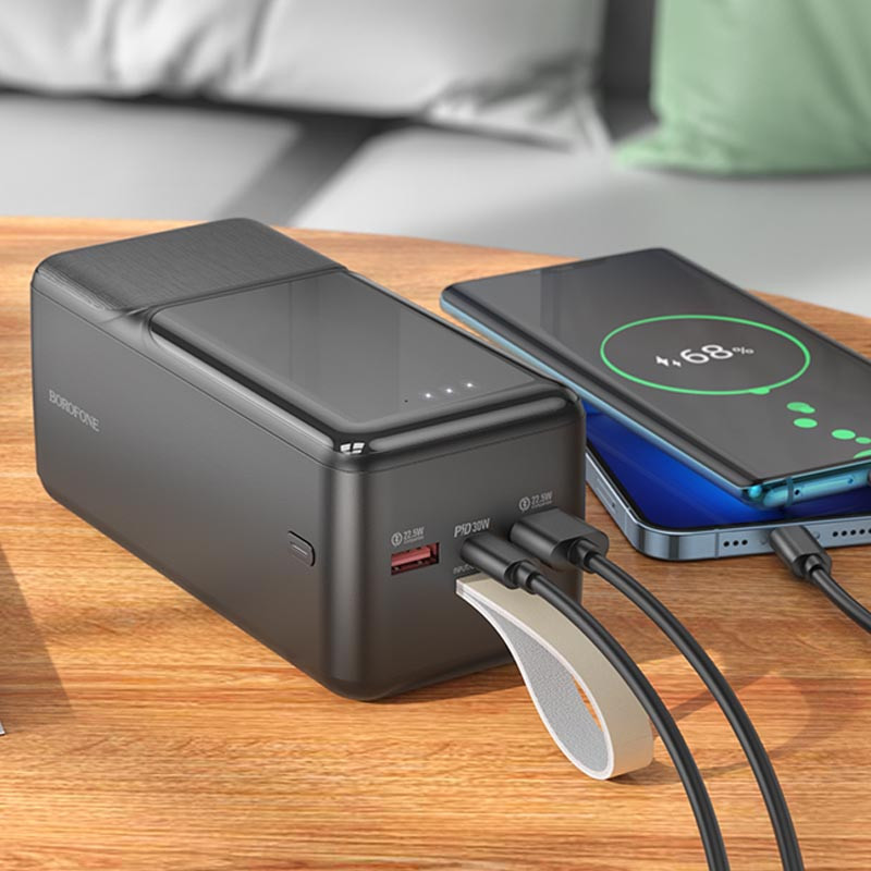 Портативний зарядний пристрій Power Bank BOROFONE BJ33D PD30W 50000 mAh дивитися фото №4