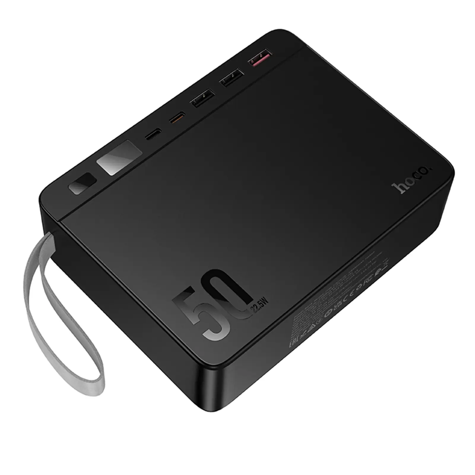 Портативное ЗУ Power Bank Hoco J166 Carretera 22.5W+PD20W+lighting 50000 mAh, Black 3, купить оптом с доставкой