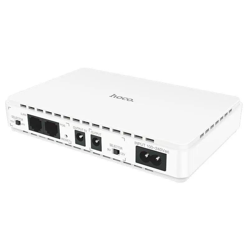 Источник бесперебойного питания Hoco DB25 Plus Smart Mini UPS для роутеров 5V/9V/12V 10000 mAh на картинке №1