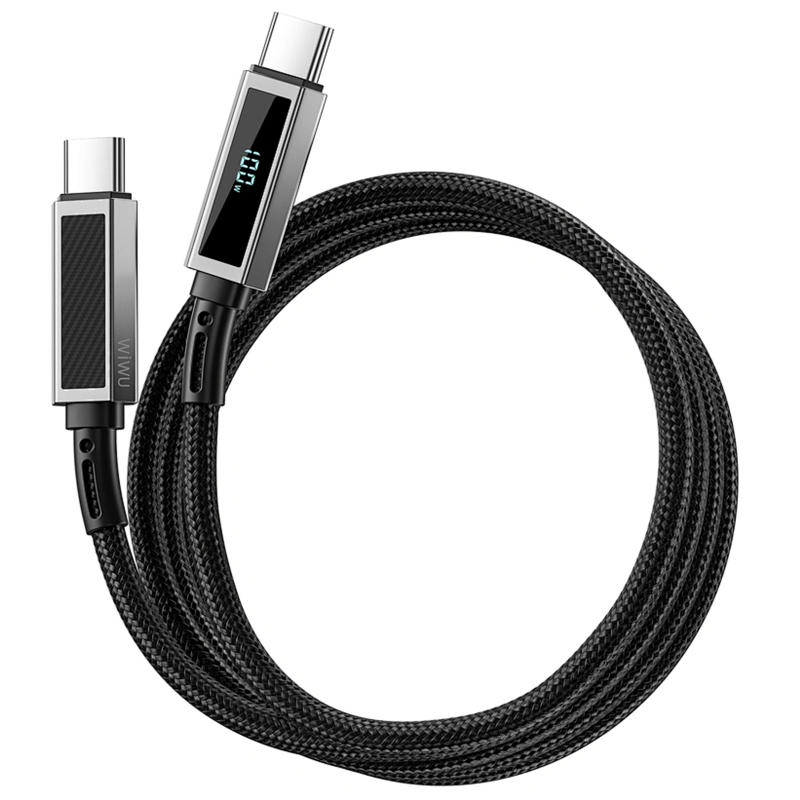 Дата кабель WIWU C079 Warriors Type-C to Type-C 100W (1.2m) на картинке №5