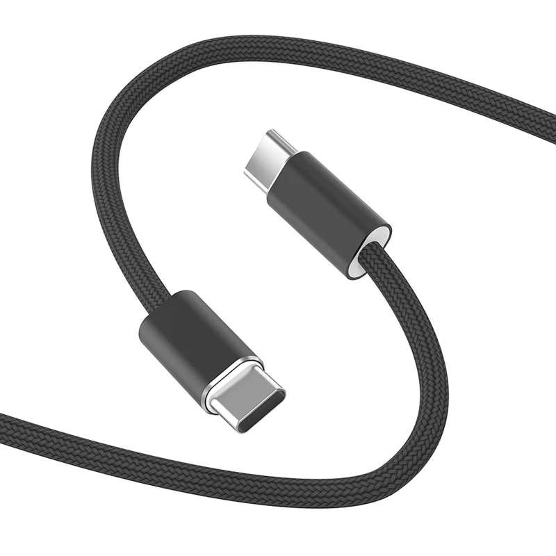 Дата кабель WIWU C101 Essen Type-C to Type-C 240W (1.5m), Black 2, купити оптом з доставкою