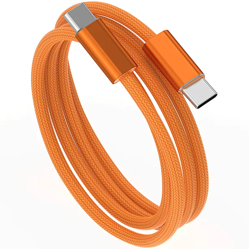 Дата кабель WIWU C101 Essen Type-C to Type-C 240W (1.5m), Orange 3, купити оптом з доставкою