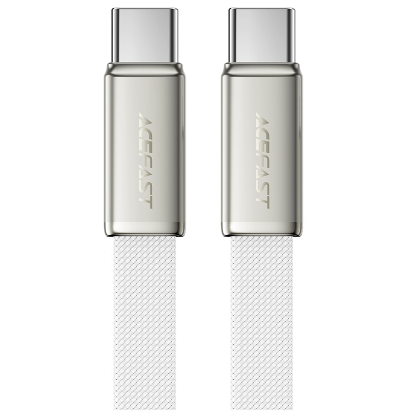 Дата кабель Acefast C24-03 Type-C to Type-C 60W (1.2m), White 1, купить оптом с доставкой