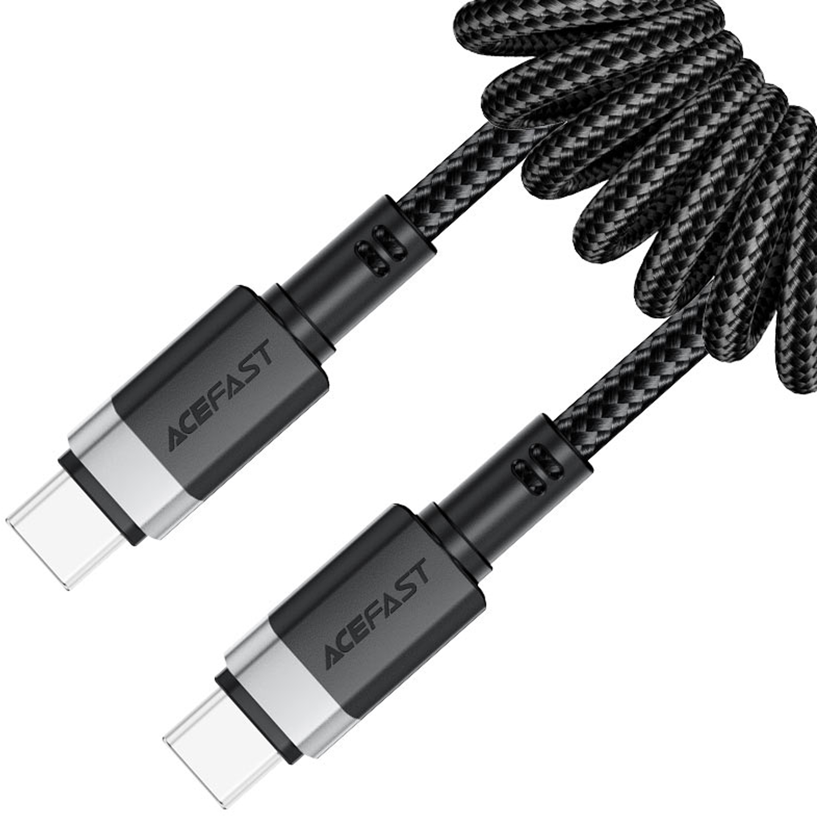 Дата кабель Acefast C14-03 Type-C to Type-C 60W (1.2m), Black 1, купить оптом с доставкой