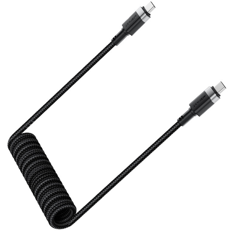 Дата кабель Acefast C14-03 Type-C to Type-C 60W (1.2m), Black 3, купить оптом с доставкой