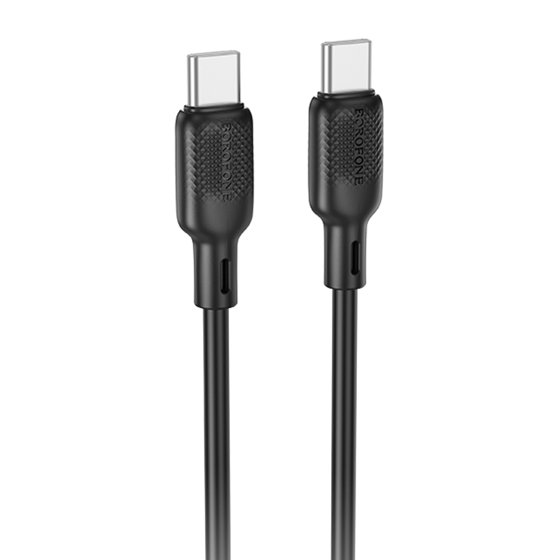 Дата кабель Borofone BX113 Lenny Type-C to Type-C 60W (1m) на картинке №1