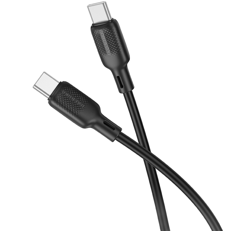 Дата кабель Borofone BX113 Lenny Type-C to Type-C 60W (1m) на картинке №3