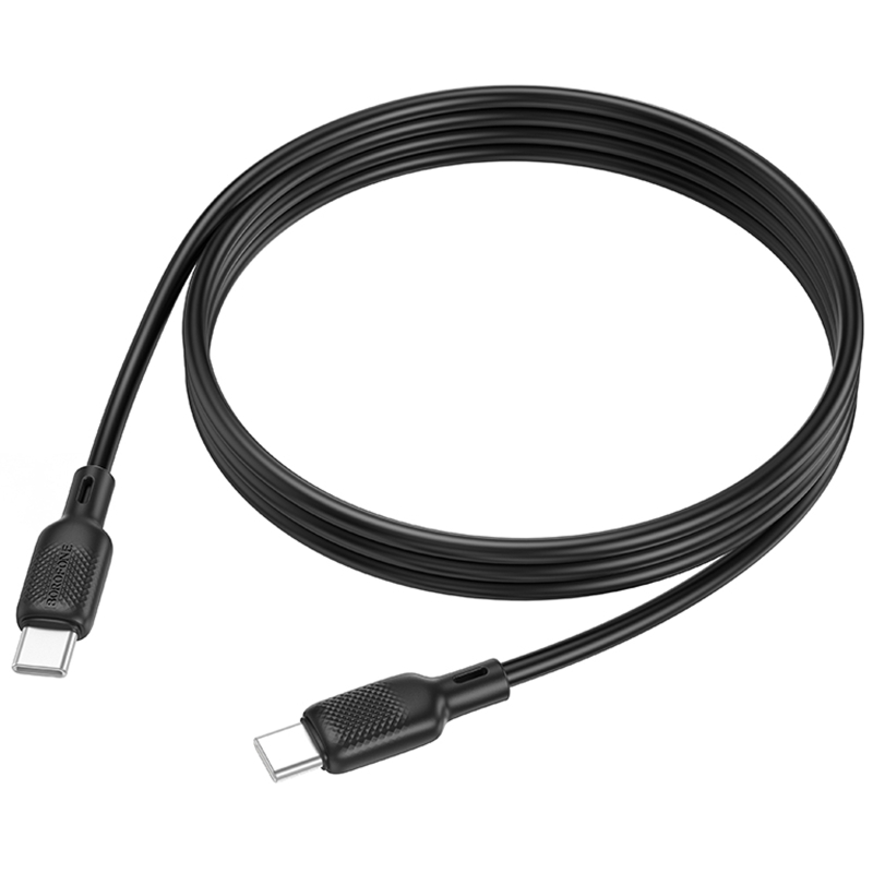 Дата кабель Borofone BX113 Lenny Type-C to Type-C 60W (1m) на картинке №5