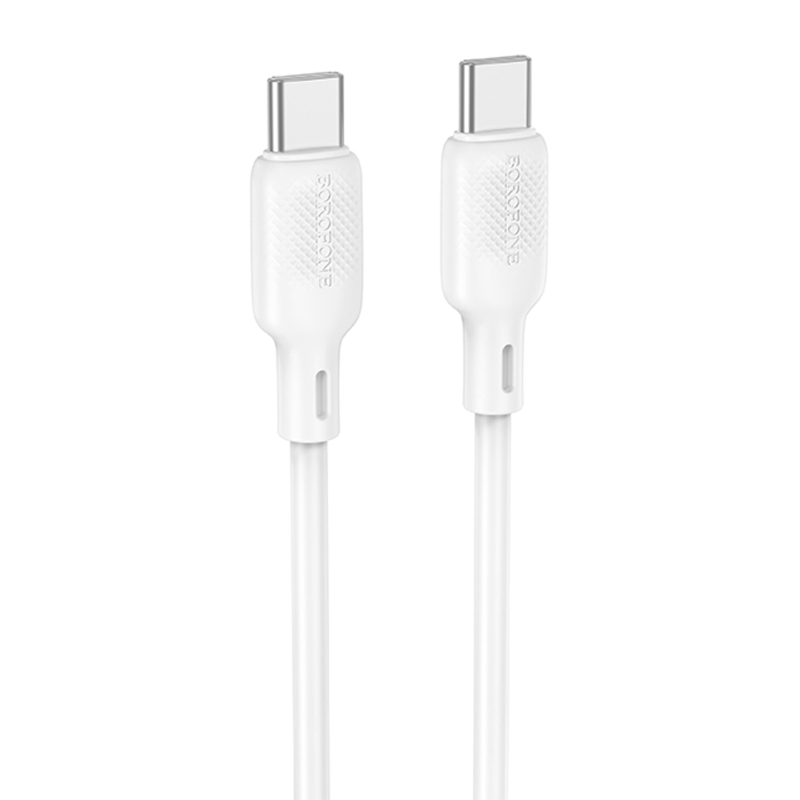 Дата кабель Borofone BX113 Lenny Type-C to Type-C 60W (1m) на картинке №1