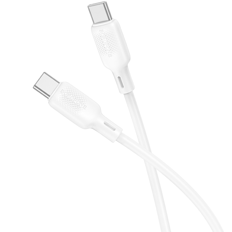 Дата кабель Borofone BX113 Lenny Type-C to Type-C 60W (1m) на картинке №3
