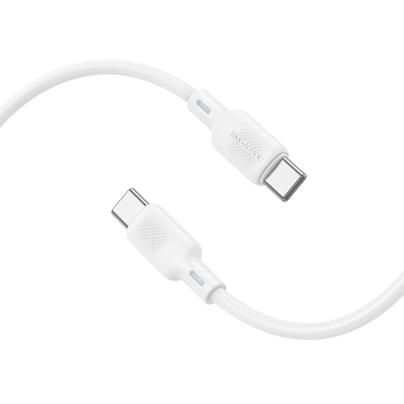 Дата кабель Borofone BX113 Lenny Type-C to Type-C 60W (1m) на картинке №4