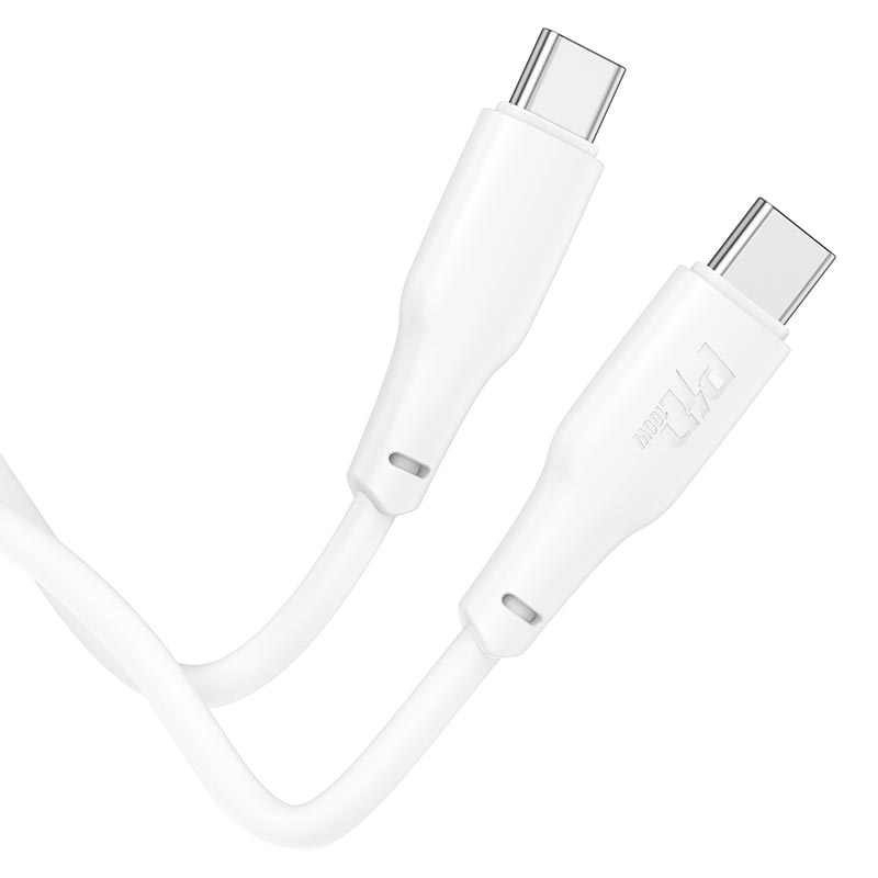 Дата кабель Hoco X93 Force Type-C to Type-C 100W (2m), White 2, купить оптом с доставкой