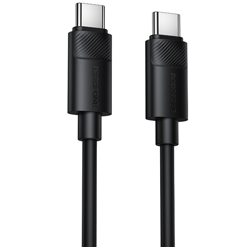 Дата кабель Borofone BX123 Leya Type-C to Type-C 60W (1m) на картинке №1