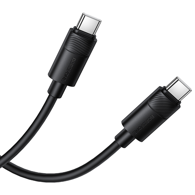 Дата кабель Borofone BX123 Leya Type-C to Type-C 60W (1m) на картинке №4