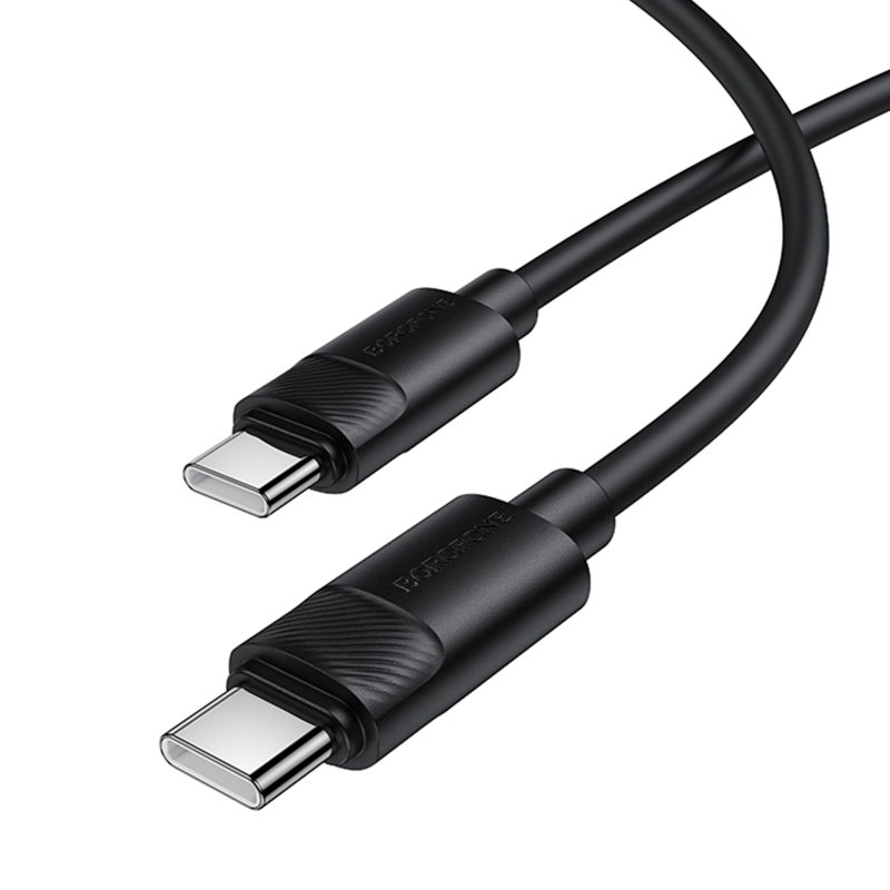 Дата кабель Borofone BX123 Leya Type-C to Type-C 60W (1m) на картинке №5