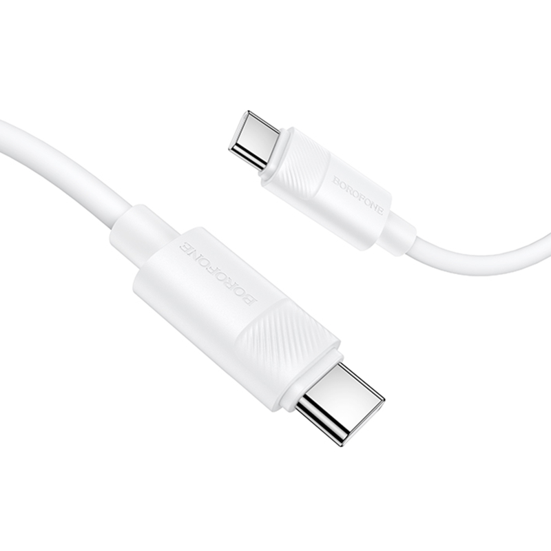 Дата кабель Borofone BX123 Leya Type-C to Type-C 60W (1m) на картинке №3
