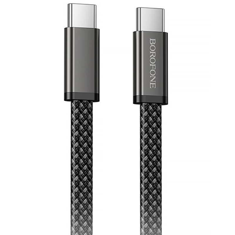 Дата кабель Borofone BX124 Peace Type-C to Type-C 60W (1m), купить оптом с доставкой
