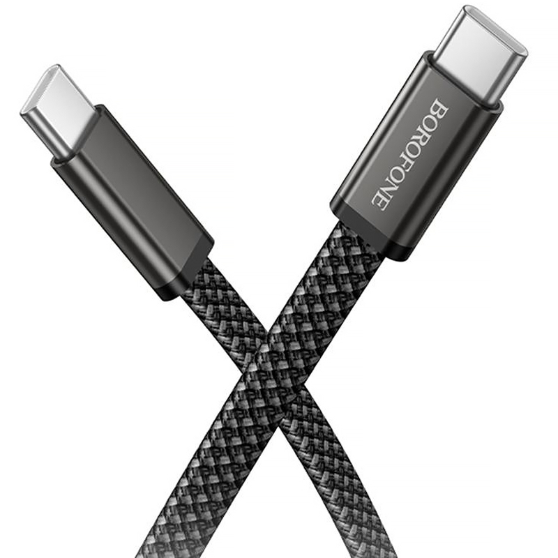 Дата кабель Borofone BX124 Peace Type-C to Type-C 60W (1m) на картинке №3