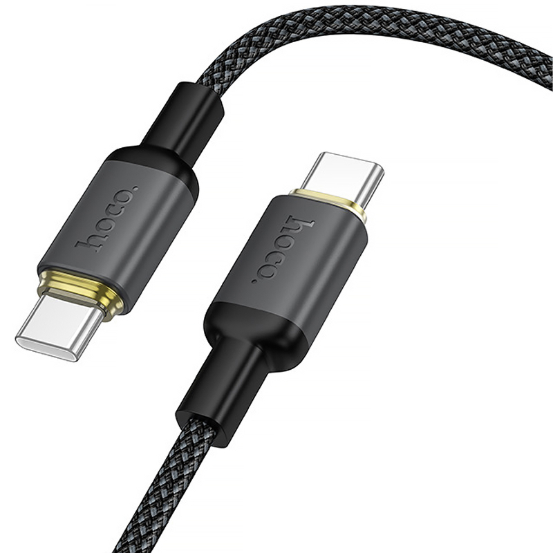 Дата кабель Hoco X128 Benefit Type-C to Type-C 60W (1m) на картинке №3