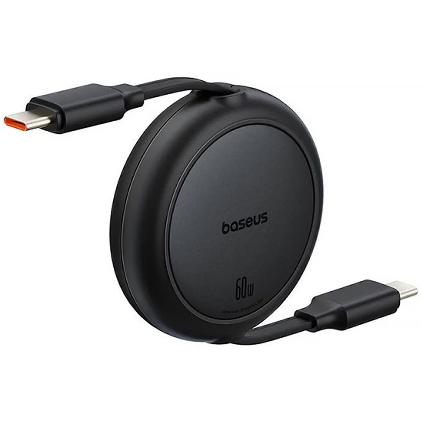 Дата кабель Baseus Free2Pull Mini Retractable Type-C to Type-C 60W (1m) (P10364500), Cluster Black 1, купить оптом с доставкой
