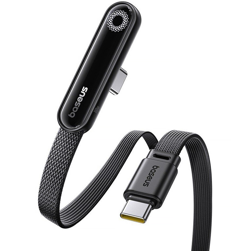 Дата кабель Baseus MVP 3 side plug and stand Type-C to Type-C 100W (1m) (P10382500121), Cosmic Black 1, купити оптом з доставкою