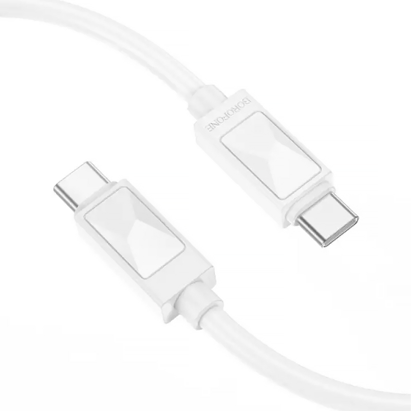 Дата кабель Borofone BX109 Type-C to Type-C 60W (1m) на картинке №4