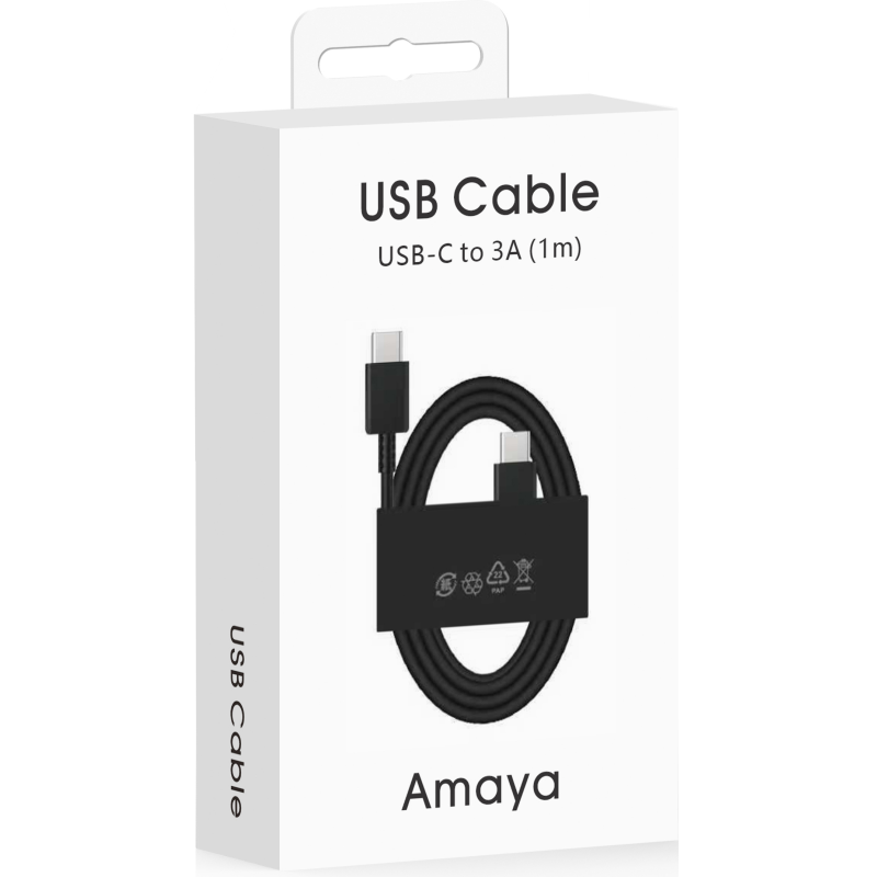 Дата кабель Amaya SD10CC Type-C to Type-C 5A (1m), Black 2, купить оптом с доставкой
