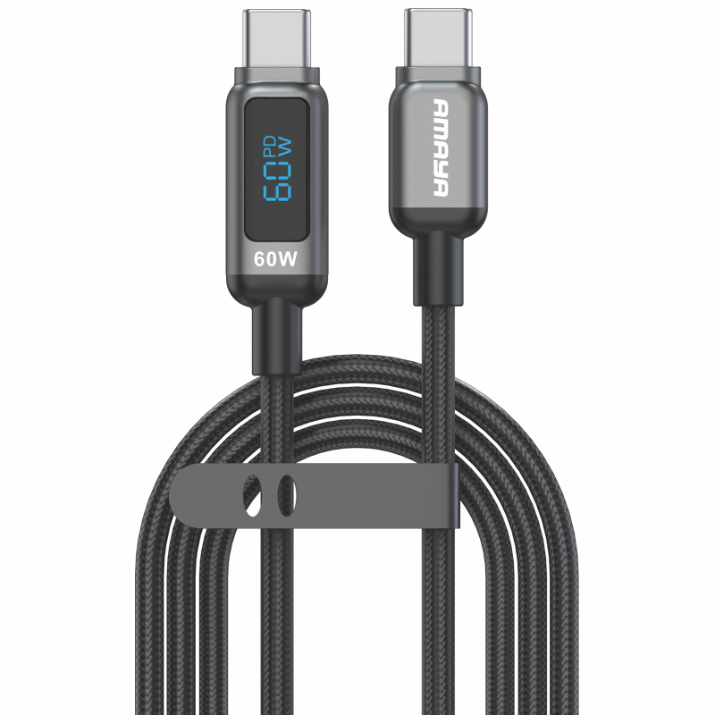 Дата кабель Amaya 326CC Type-C to Type-C 60W (1.2m) на картинке №1