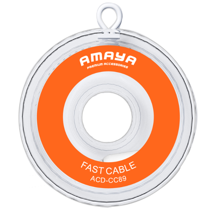 Дата кабель Amaya 89CC Type-C to Type-C 60W (1m) на картинке №2