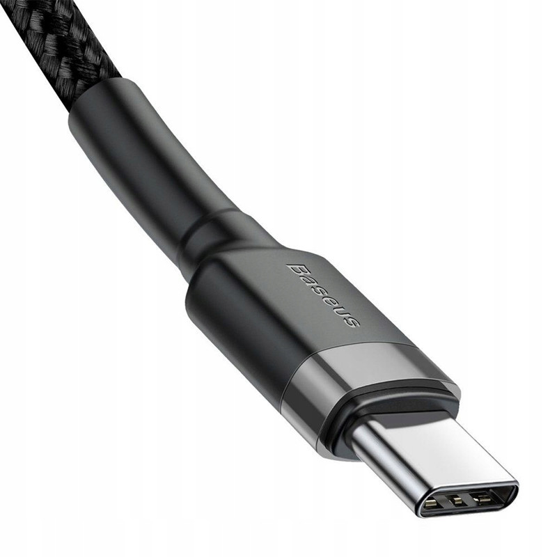 Дата кабель Baseus Cafule Type-C to Type-C Cable PD 2.0 60W (1m) (CATKLF-G) на малюнкі №4