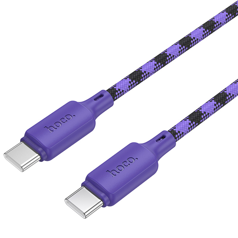 Уценка Дата кабель Hoco X116 Meridian Type-C to Type-C 60W (1m), Вскрытая упаковка / Gradient Purple Mix 3, купить оптом с доставкой