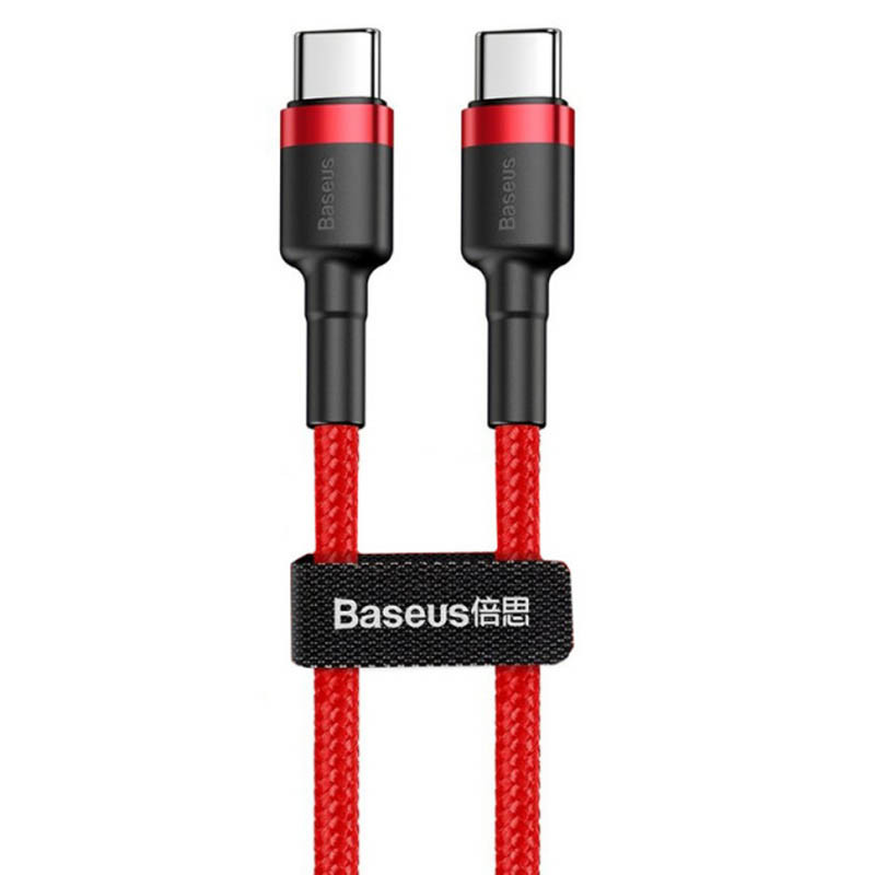 Дата кабель Baseus Cafule Type-C to Type-C PD2.0 60W (2m) (CATKLF-H) на картинке №2