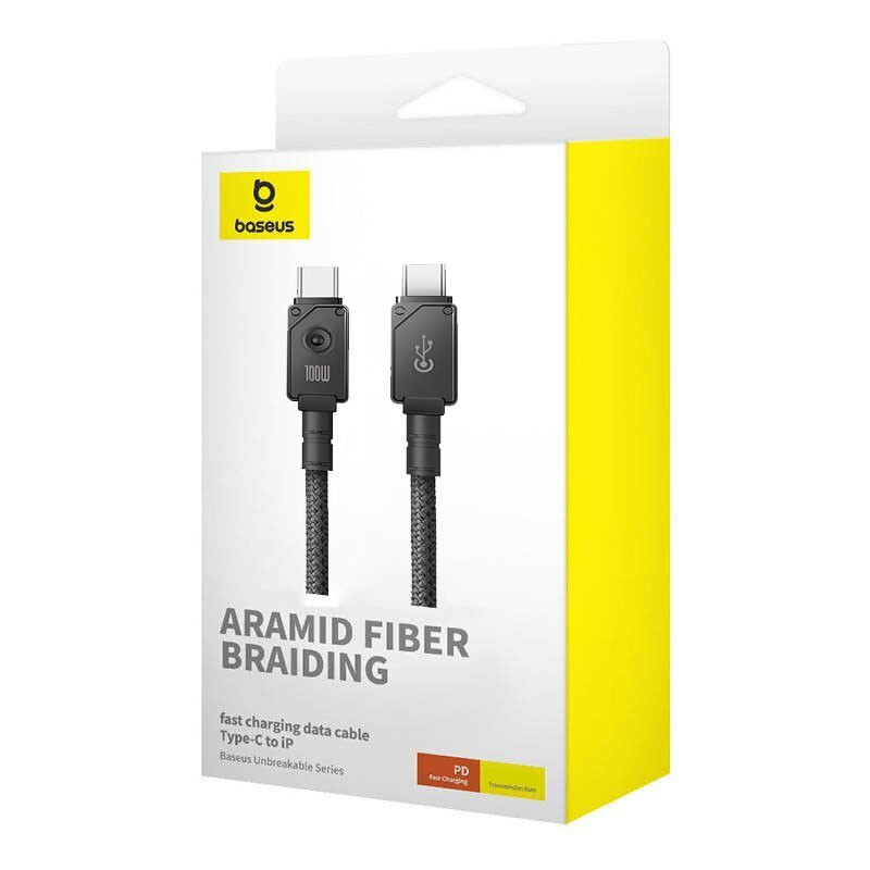 Дата кабель Baseus Unbreakable Series Fast Charging Type-C to Type-C 100W 1m (P10355800111-0) на малюнкі №7
