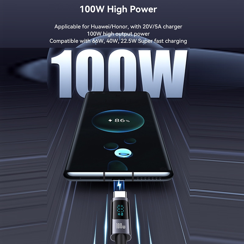 Дата кабель USAMS US-SJ671 Type-C to Type-C 100W Sufeng Series (1.2m) на малюнкі №3