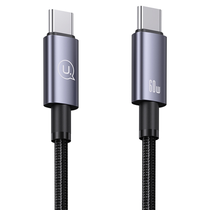 Дата кабель USAMS US-SJ661 Type-C to Type-C 60W Sufeng Series (1.2m) дивитися фото №2