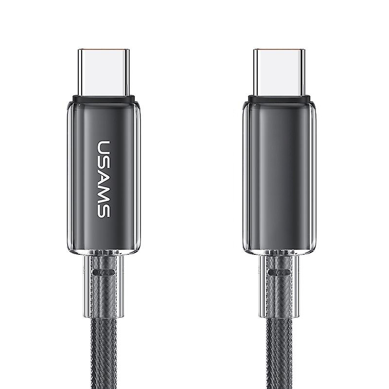 Дата кабель USAMS US-SJ660 Type-C to Type-C PD100W Cloud Series (1.2m) дивитися фото №1