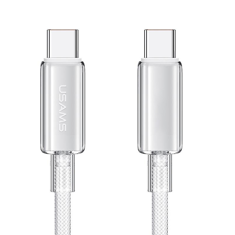 Дата кабель USAMS US-SJ660 Type-C to Type-C PD100W Cloud Series (1.2m) дивитися фото №1