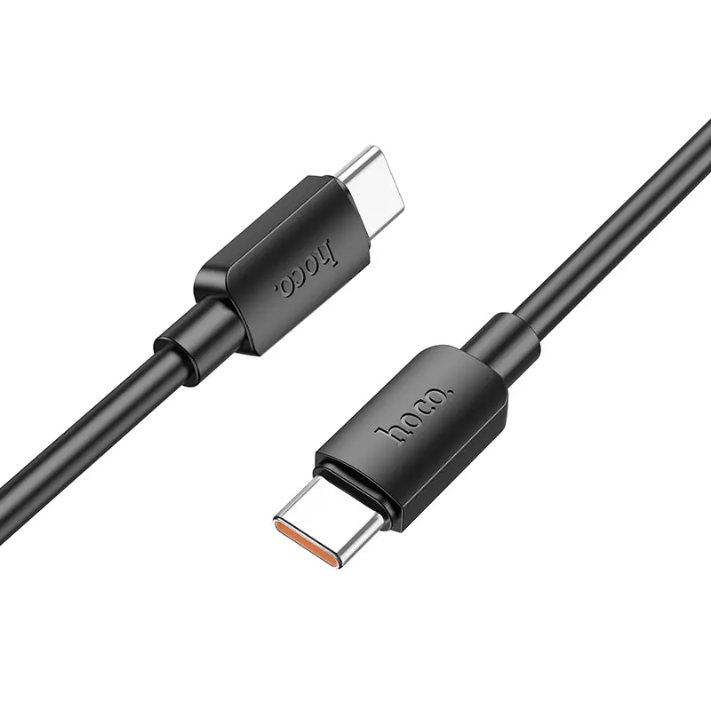 Дата кабель Hoco X96 Hyper Type-C to Type-C 100W (1m), Black 1, купить оптом с доставкой
