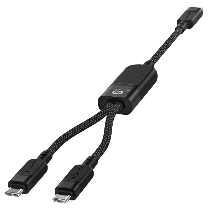 Дата кабель Acefast C5-11 USB-C to 2xUSB-C 100W (1.2m) на малюнкі №3