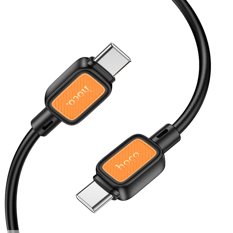 Дата кабель Hoco X108 Benefit 60W Type-C to Type-C (1m) на малюнкі №2