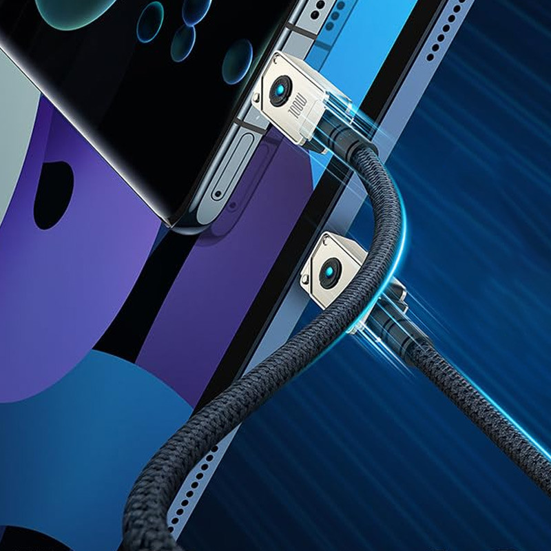 Дата кабель Baseus Unbreakable Series Fast Charging Type-C to Type-C 100W 1m (P10355800111-0) на малюнкі №3