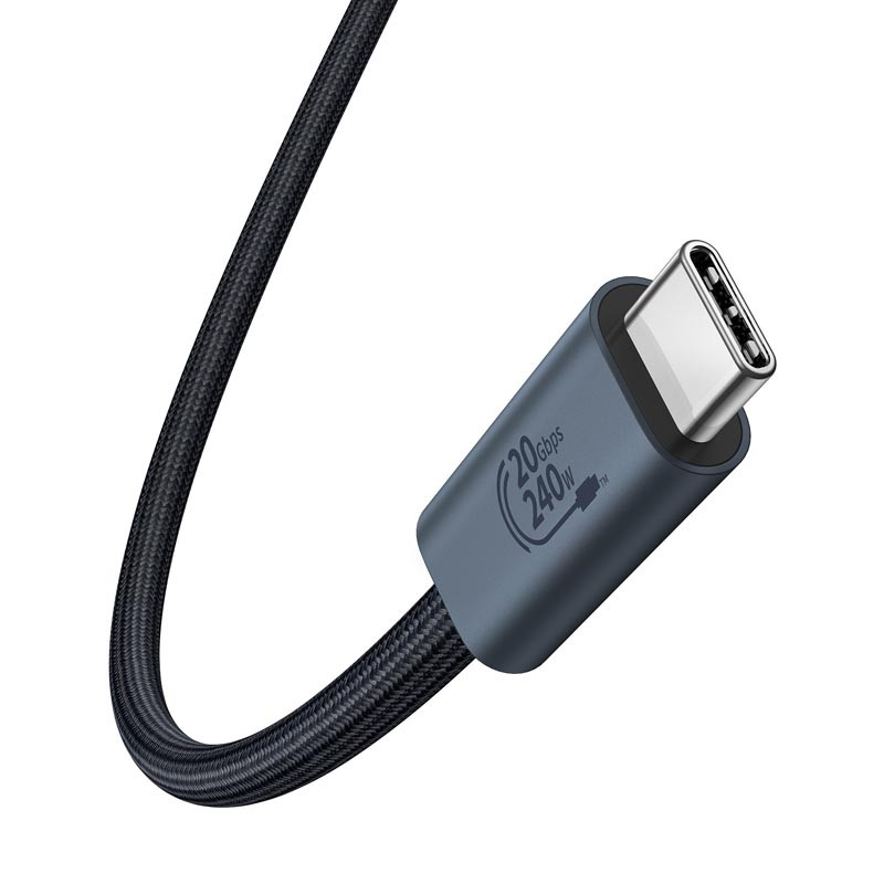Дата кабель Baseus Flash 2 USB4 Full-Featured Type-C to Type-C 240W (1.8m) (P10311803112) на малюнкі №3