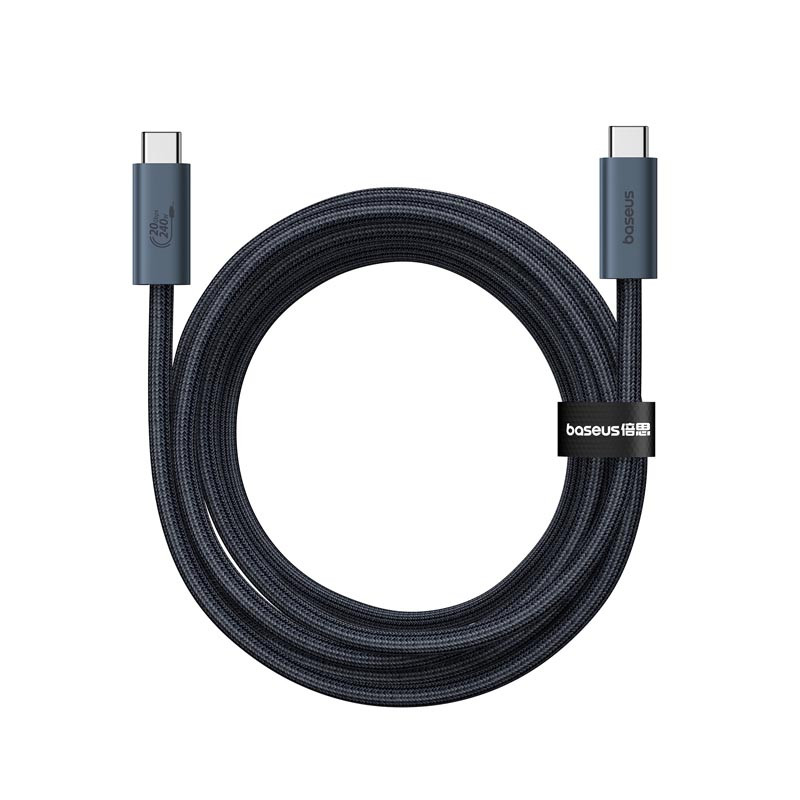 Дата кабель Baseus Flash 2 USB4 Full-Featured Type-C to Type-C 240W (1.8m) (P10311803112) на малюнкі №5