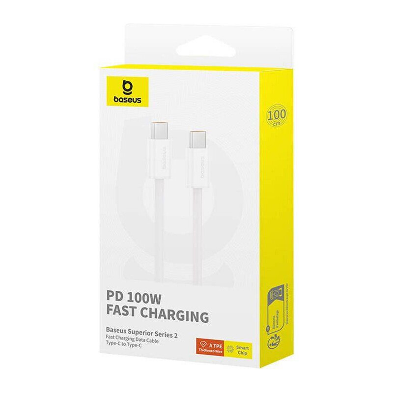 Дата кабель Baseus Superior 2 Fast Charging Type-C to Type-C 100W (1m) (P10365200211-03) на малюнкі №4