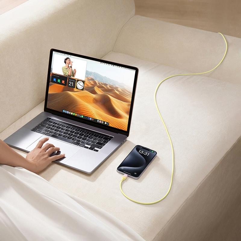 Дата кабель Baseus Discolor Series Fast Charging Type-C to Type-C 100W (1m) (P10374902) на малюнкі №4